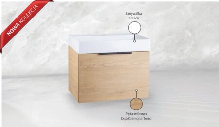 Szafka pod umywalkę Fresca Torro wisząca – mebel łazienkowy Widax